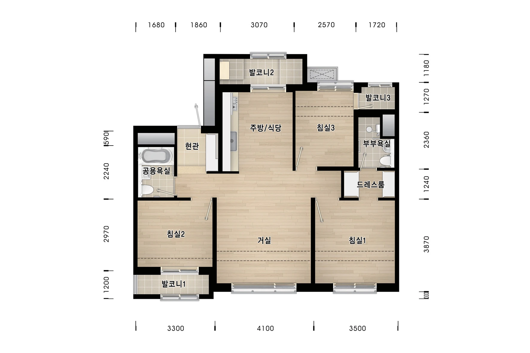 네이처포레 59A 주택형 평면도