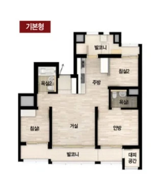 힐스테이트황금산 59 주택형 평면도