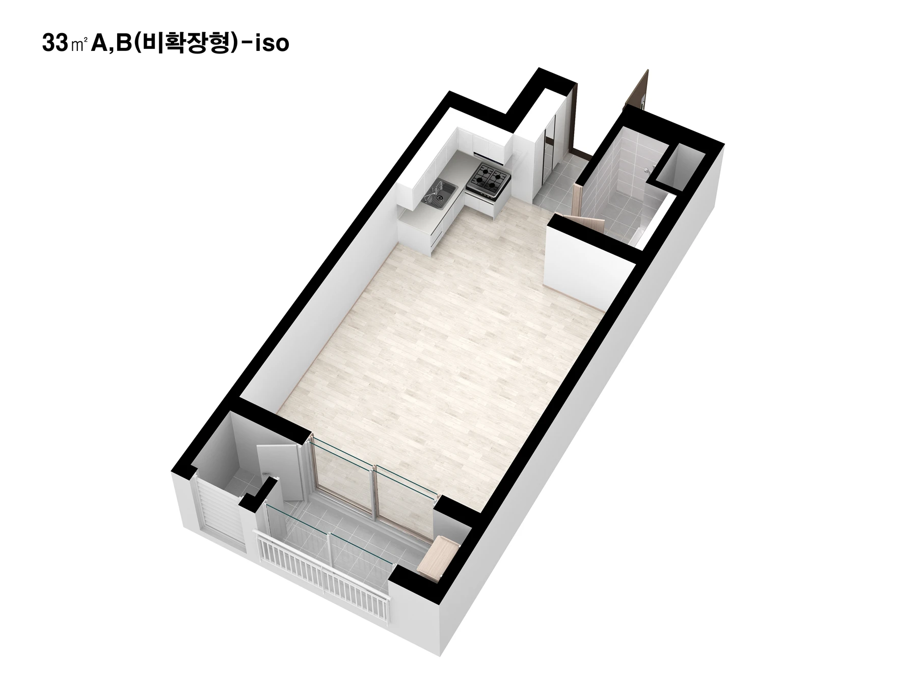 다산센트럴파크 33A 주택형 평면도